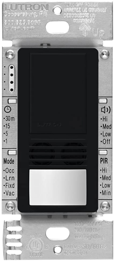 Product image for Lutron MS-B102-BL MAESTRO 1-CIR DT OCC