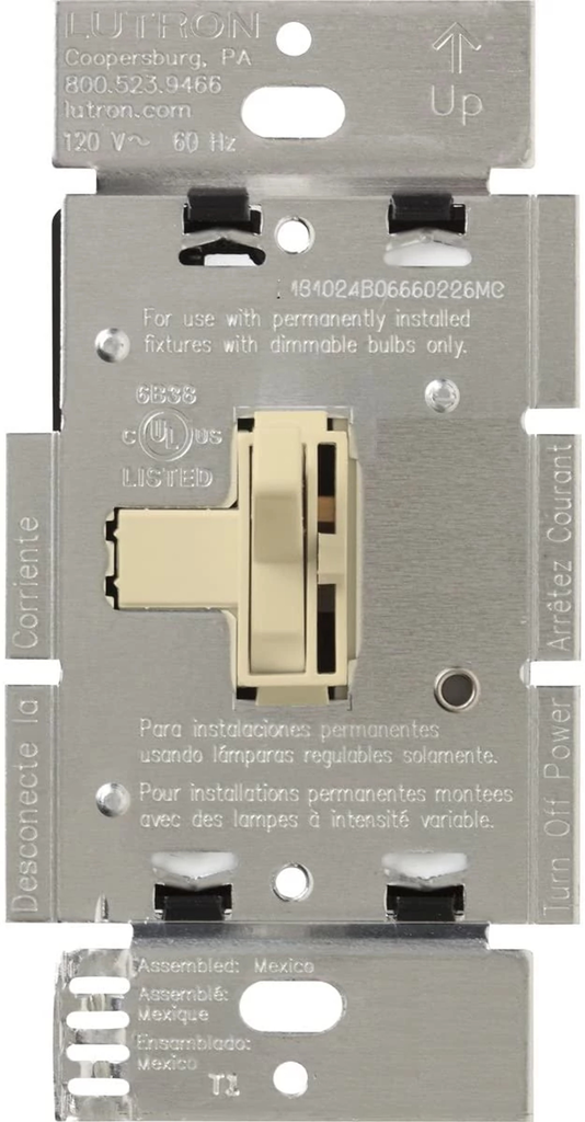 Product image for Lutron AY-10PH-IV Ariadni 1000 W Preset Ivory Dimmer