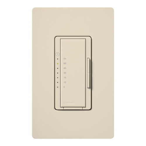 Product image for Lutron MA-T51-LA 120 VAC 5 Amp 1-Pole Light Almond Countdown Timer Control Switch
