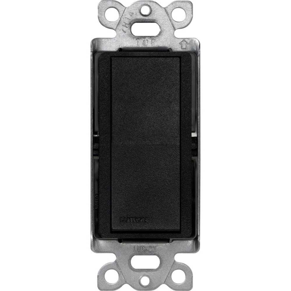 Product image for Lutron SC-1PS-MN 120/277 VAC 15 Amp 1-Pole Midnight Standard Rocker General Purpose Switch