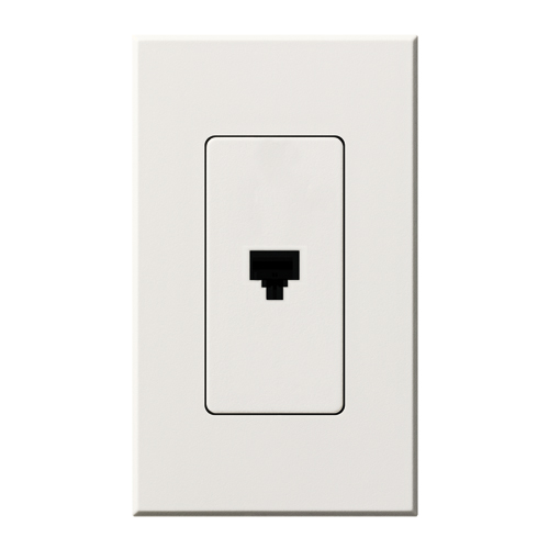Product image for Lutron NT-PJ-WH NOVA T PHONE JACK WHIT