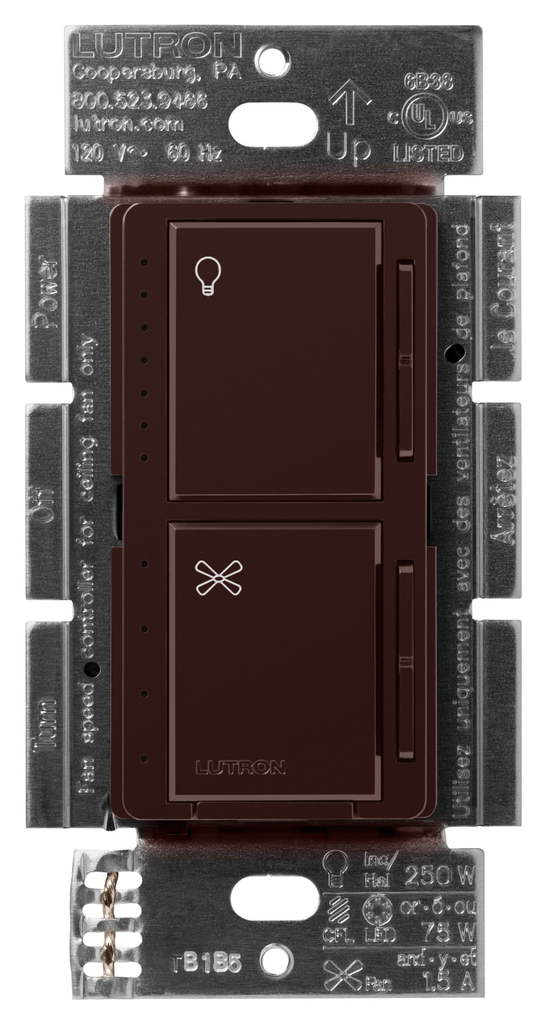 Product image for Lutron MACL-LFQ-BR MACL FAN LIGHT BROW