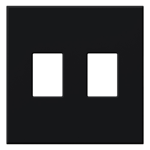 Product image for Lutron VWP-2-BL VAREO WALLPLATE 2GNG B