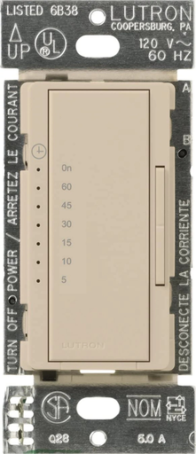 Product image for Lutron MA-T51MN-TP MA TIMER 1H 3-5A ML