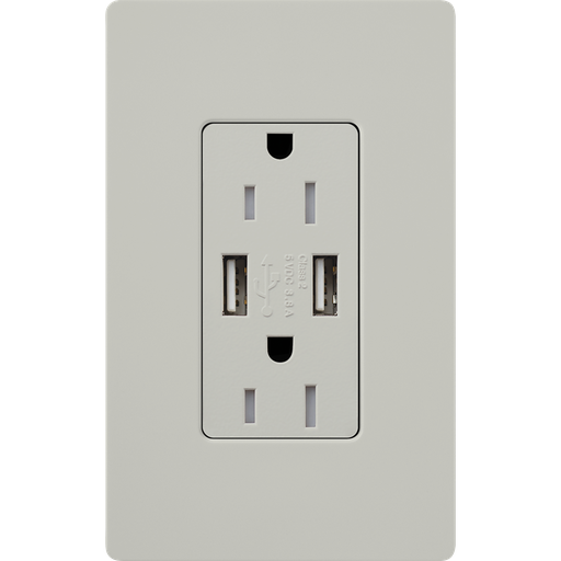 Product image for Lutron SCR-15-UBTR-PD SC 15A USB TAMPE