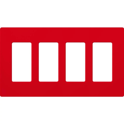 Product image for Lutron SC-4-HT 4-Gang Hot Polycarbonate Standard Designer Wallplate