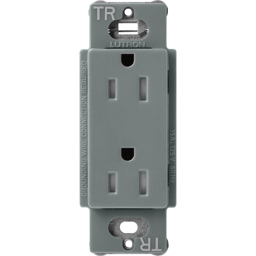 Product image for Lutron SCRS-15-TR-SL SATIN 15A TR REC