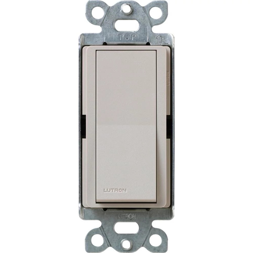 Product image for Lutron SC-1PS-TP 120/277 VAC 15 Amp 1-Pole Taupe Standard Rocker General Purpose Switch