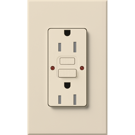 Product image for Lutron NTR-15-GFST-LA NT 15A GFCI SELF
