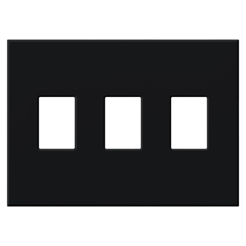 Product image for Lutron VWP-3-BL VAREO WALLPLATE 3GNG B
