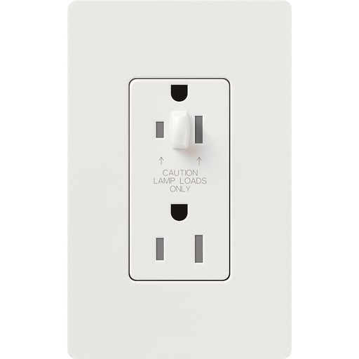 Product image for Lutron CAR-15-HDTR-WH CLARO 15 A TMPR