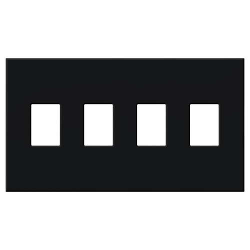 Product image for Lutron VWP-4-BL VAREO WALLPLATE 4GNG B