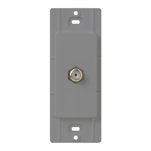 Product image for Lutron CA-CJ-GR CLARO CABLE TV JACK GR