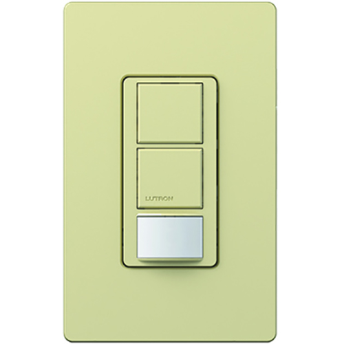 Product image for Lutron Electronics MS-PPS6-DDV-IV 120 to 277 VAC 6 Amp 1-Pole Ivory Dual Circuit Switch
