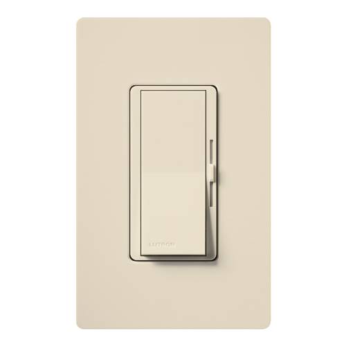 Product image for Lutron DVLV-10P-LA 800 W 120 Volt Light Almond 1-Pole Magnetic Low Voltage Paddle Switch Preset Dimmer