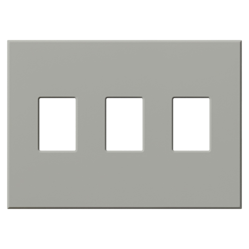 Product image for Lutron VWP-3-GR VAREO WALLPLATE 3GNG G