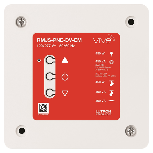 Product image for Lutron RMJS-PNE-DV-EM VIVE EMERGENCY P