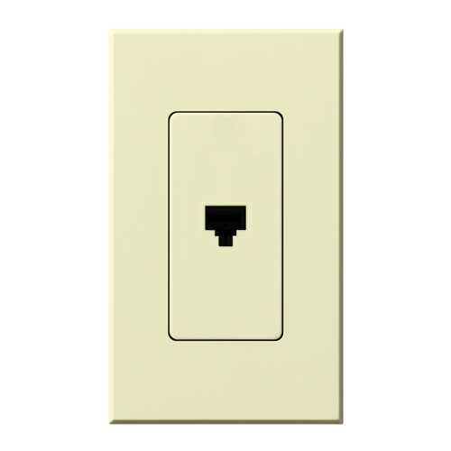 Product image for Lutron NT-PJ-AL NOVA T PHONE JACK ALMO