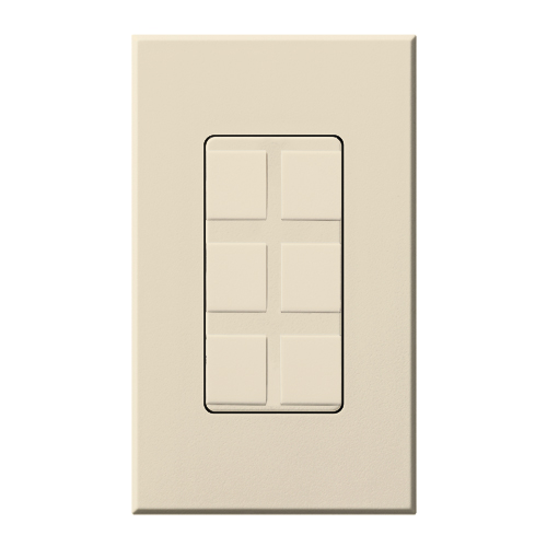 Product image for Lutron NT-6PF-LA SIX PORT FRAME W/BLAN