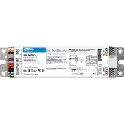 Product image for Lutron EC5T832GUNV317L ECOSYSTEM BALLA