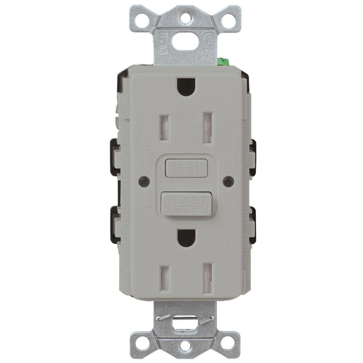 Product image for Lutron CAR-15-GFST-GR CA 15A GFCI SELF