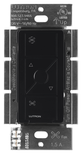 Product image for Lutron PD-FSQN-BL Caseta Smart Fan Spe