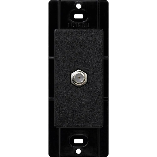 Product image for Lutron SC-CJ-MN 75 Ohm Midnight Snap-In F-Connector Coaxial Cable Jack