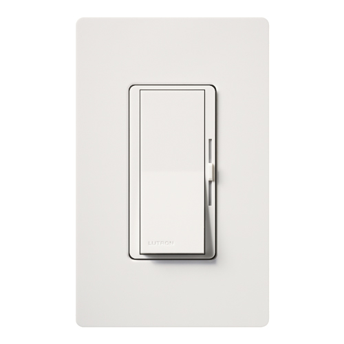 Product image for Lutron DVLV-103PH-WH 800 W 120 Volt White 3-Way Magnetic Low Voltage Paddle Switch Preset Dimmer