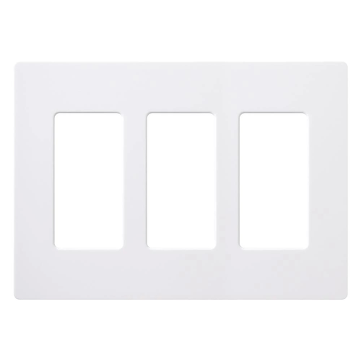 CW-3-WH - CLARO WALLPLATE 3 GNG WH