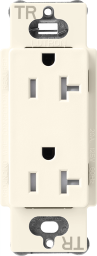 Product image for Lutron SCRS-20-TR-BI SC 20A TAMPER RESIST RECP BI