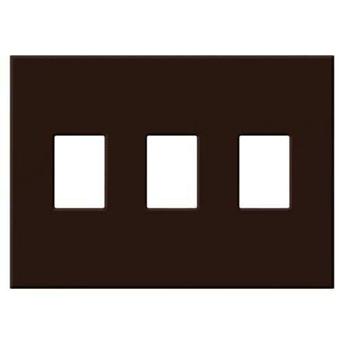 Product image for Lutron VWP-3-BR VAREO WALLPLATE 3GNG B