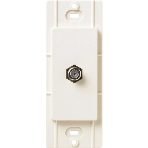 Product image for Lutron SC-CJ-BI 75 Ohm Biscuit Snap-In F-Connector Coaxial Cable Jack
