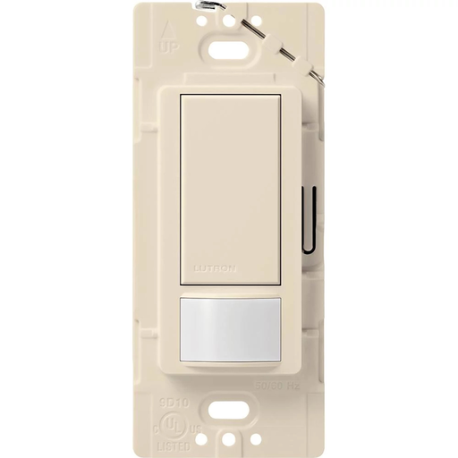 Product image for Lutron MS-VPS2-LA Maestro 250 watt Light Almond 1-Pole Vacancy Sensor Switch