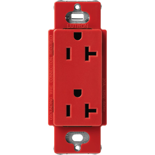 Product image for Lutron SCR-20-SR SATIN 20A REC SR