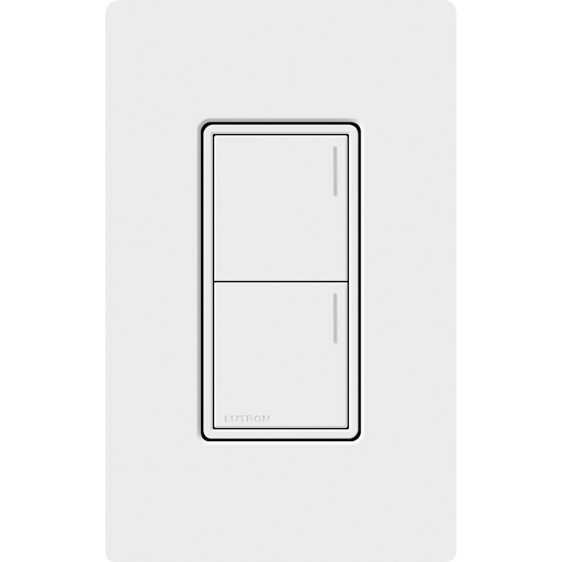 Product image for Lutron RRST-W2B-WH RadioRA 3 Sunnata RF 2-Button Keypad (default printing), 120-277V, 50/60Hz, 0.25A, White