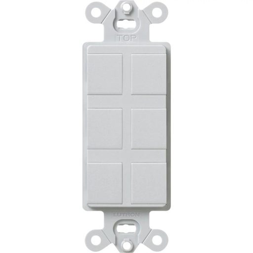 Product image for Lutron SC-6PF-PD SC 6PORT FRAME W/BLAN