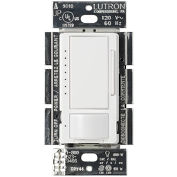 Product image for Lutron MSCL-OP153M-WH 120 VAC White 1-Pole/Multi-Location Motion Sensor Occupancy Light Switch and Dimmer