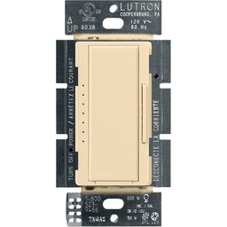 Product image for Lutron MACL-153M-IV 600 W 120 Volt Ivory 1-Pole/3-Way/Multi-Location Incandescent/Halogen Dimmer