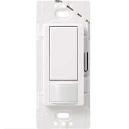 Product image for Lutron MS-OPS2-WH MAESTRO Occupancy/Vacancy Sensing Switch, Single-Pole, 120V - White