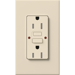 Product image for Lutron NTR-15-GFST-LA NT 15A GFCI SELF