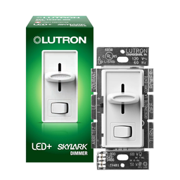 Product image for Lutron SCL-153P-WH 600 W 120 Volt White 1-Pole/3-Way Incandescent/Halogen Dimmer