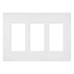 Product image for Lutron SC-3-SW Satin 3-Gang Wallplate