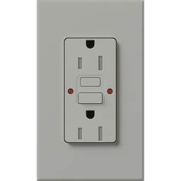 Product image for Lutron NTR-15-GFST-GR NT 15A GFCI SELF