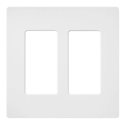 Product image for Lutron SC-2-SW Satin 2-Gang Wallplate