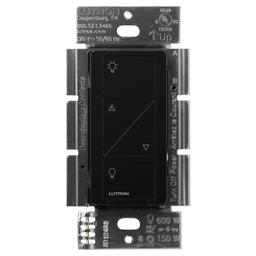 Product image for Lutron PD-6WCL-BL 120V 1-Pole/Multi-Location Lamp Dimmer, 600W Incandescent/Halogen (Not Ganged) - Black