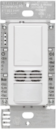 Lutron MS-B102-WH 120 to 277 VAC 6 Amp 1-Pole/3-Way/Multi-Location White Dual Technology Occupancy Sensor Switch