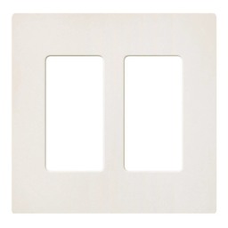 Product image for Lutron SC-2-BI Satin 2-Gang Wallplate