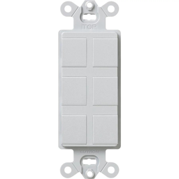 Product image for Lutron SC-6PF-PD SC 6PORT FRAME W/BLAN