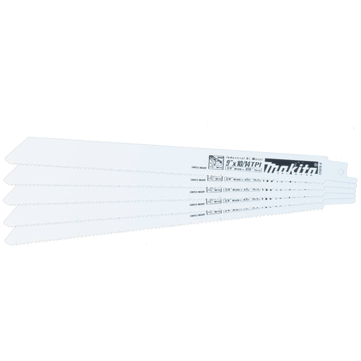 9" All-Purpose Recipro Saw Blade, 10/14TPI, 5/pk