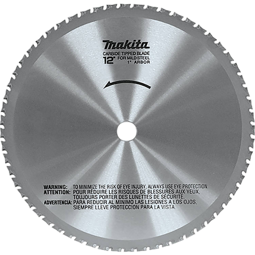 12" (60T) Carbide-Tipped Metal Cutting Blade, Ferrous Metal